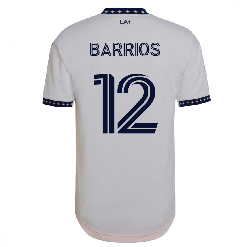 メンズフットボールミチャエル・バリオス#12白ホームシャツ2023/24ジャージーユニフォーム