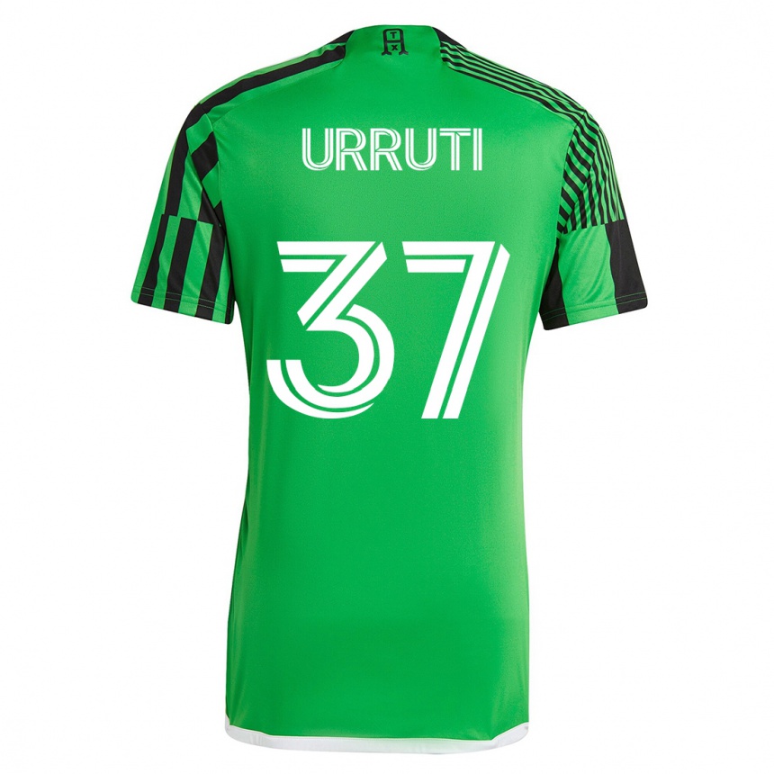 メンズフットボールマキシミリアーノ・ウルティ#37グリーンブラックホームシャツ2023/24ジャージーユニフォーム