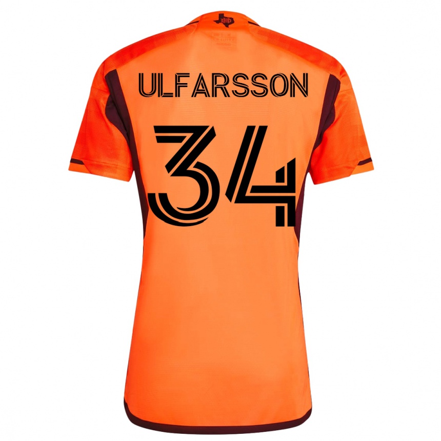 メンズフットボールトール・ウルファーソン#34オレンジホームシャツ2023/24ジャージーユニフォーム
