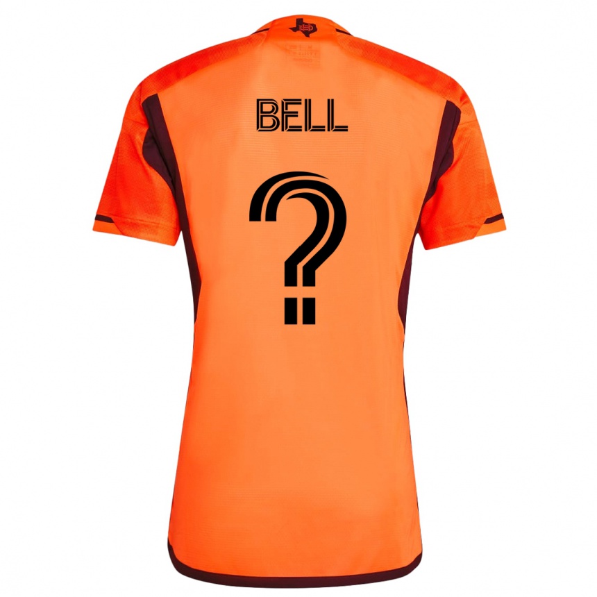 メンズフットボールジャーマニ・ベル#0オレンジホームシャツ2023/24ジャージーユニフォーム