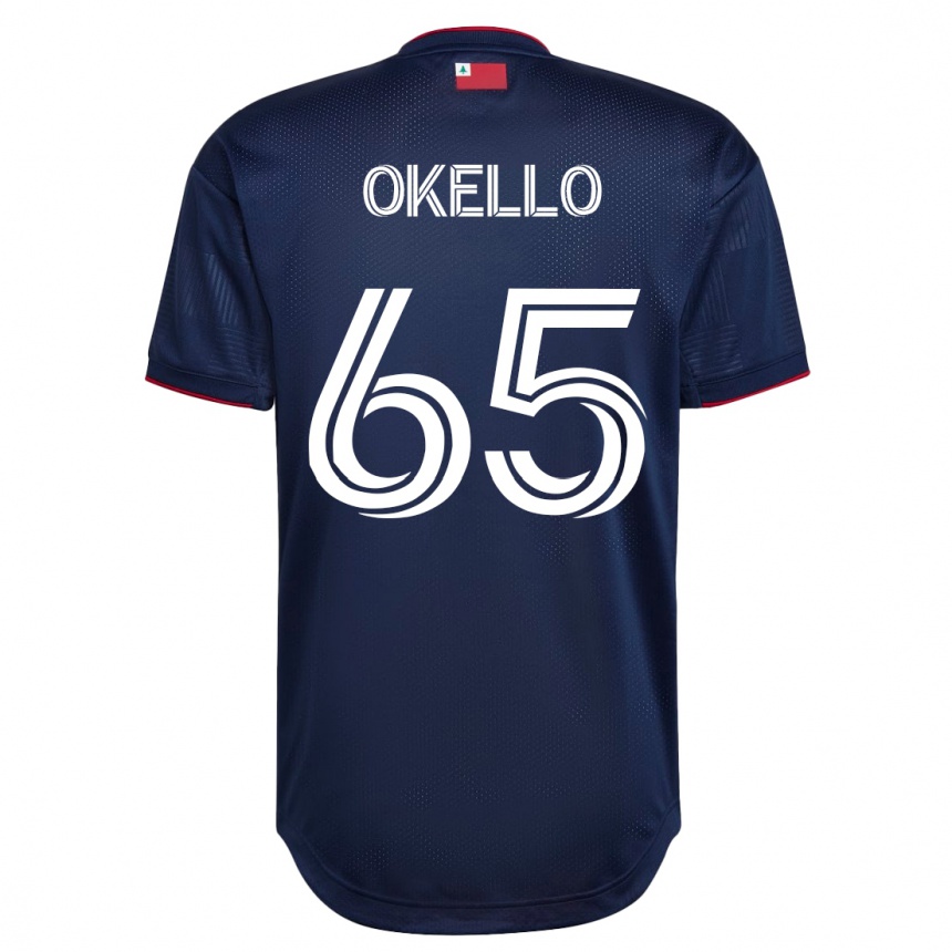メンズフットボールノーブル・オケロ#65ネイビーホームシャツ2023/24ジャージーユニフォーム