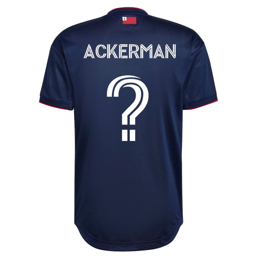 メンズフットボールつまりアッカーマン#0ネイビーホームシャツ2023/24ジャージーユニフォーム
