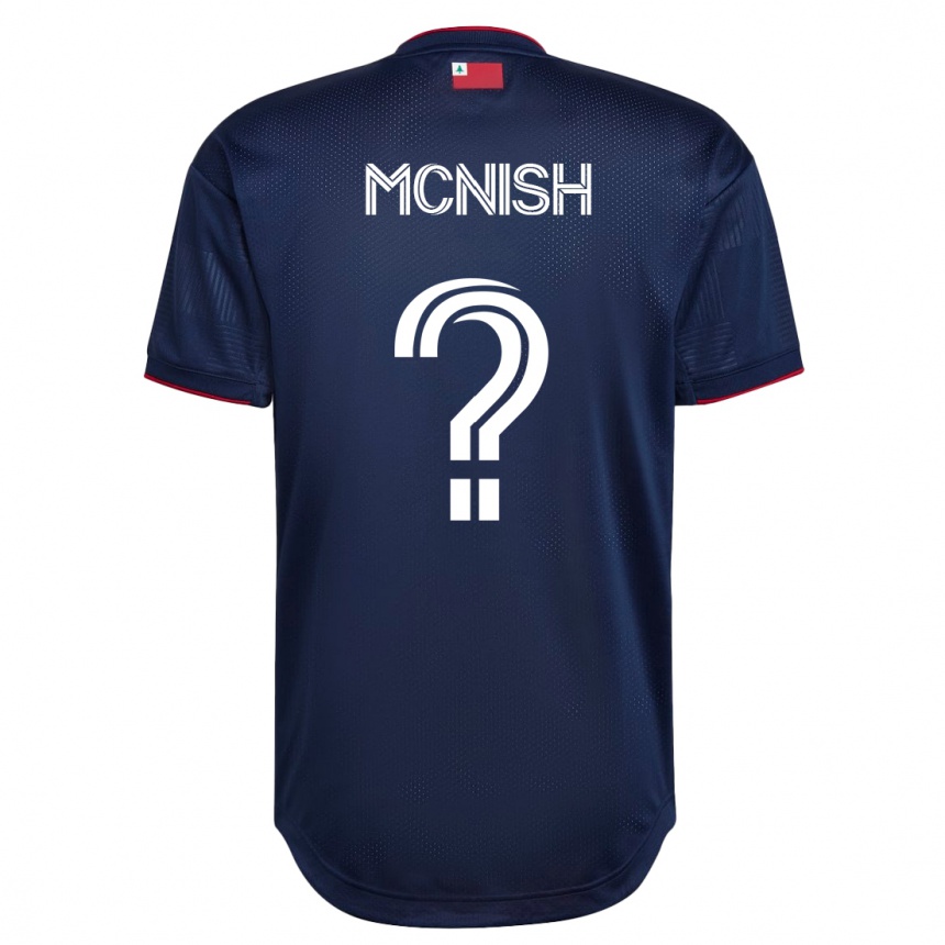 メンズフットボールシェリダン・マクニッシュ#0ネイビーホームシャツ2023/24ジャージーユニフォーム