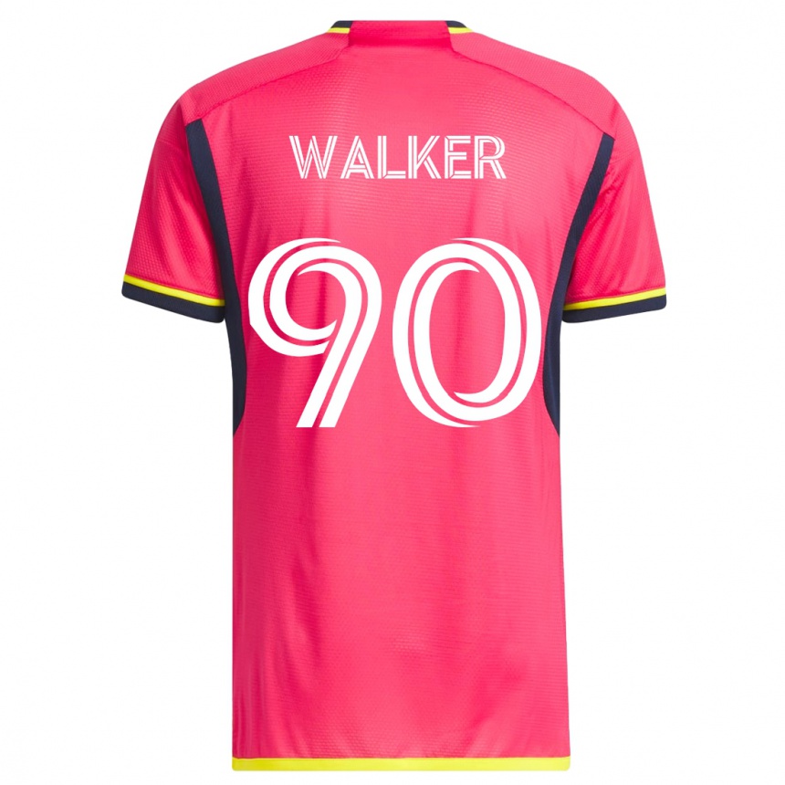 メンズフットボールエリック・ウォーカー#90ピンクホームシャツ2023/24ジャージーユニフォーム