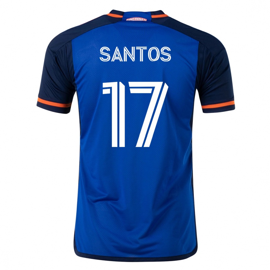 メンズフットボールセルジオ・エンリケ・サントス・ゴメス#17青ホームシャツ2023/24ジャージーユニフォーム
