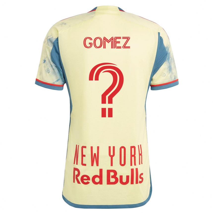 メンズフットボールアレックス・ゴメス#0イエローホームシャツ2023/24ジャージーユニフォーム