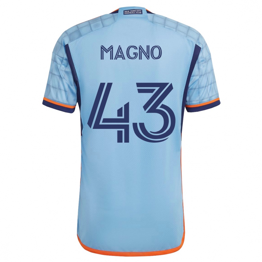 メンズフットボールターレス・マグノ・バセラール・マルチンス#43青ホームシャツ2023/24ジャージーユニフォーム