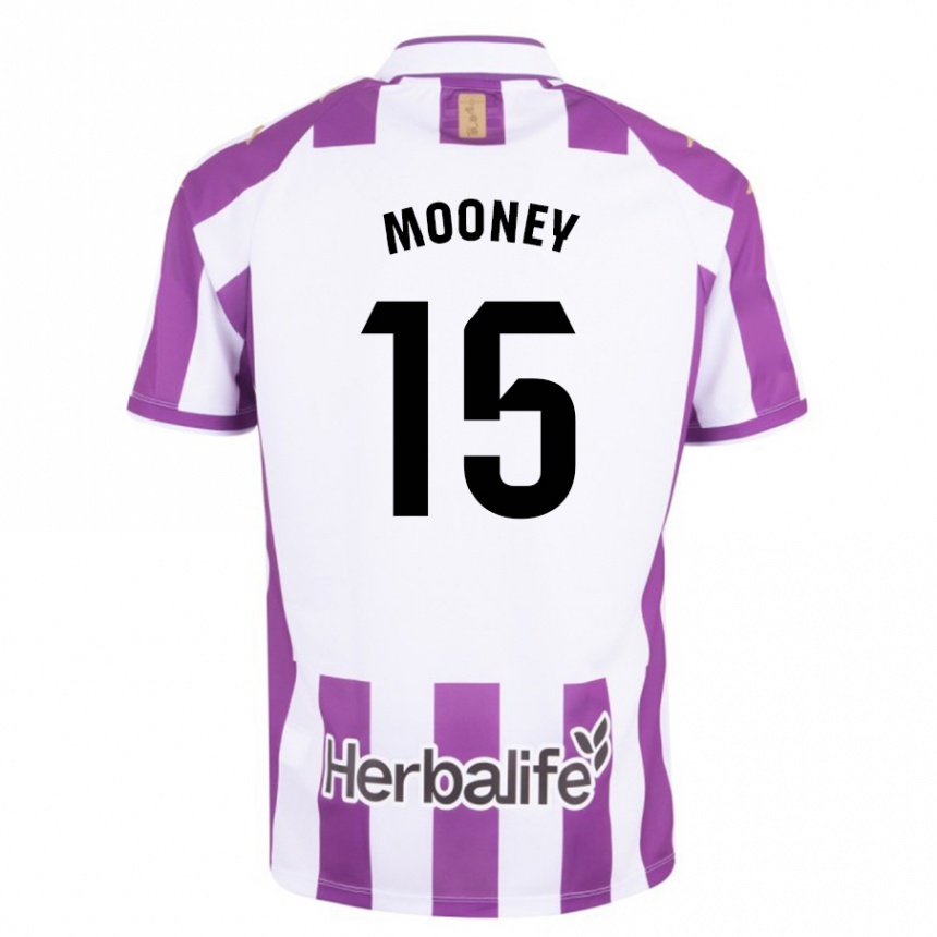 メンズフットボールフィン・ムーニー#15紫ホームシャツ2023/24ジャージーユニフォーム