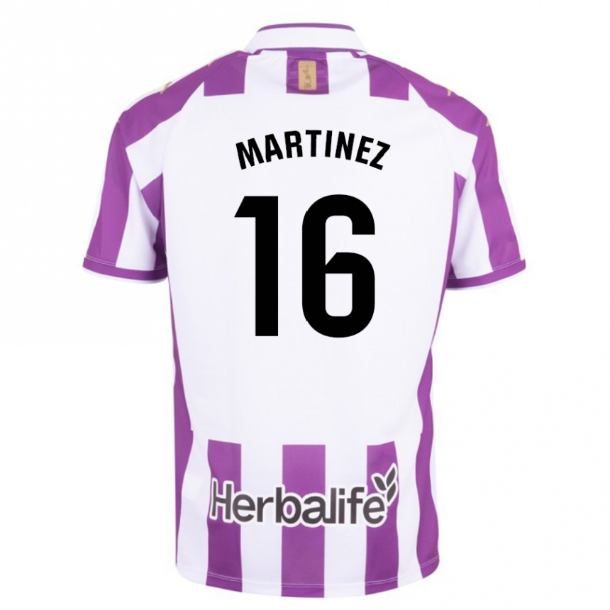 メンズフットボールヘスス・マルティネス#16紫ホームシャツ2023/24ジャージーユニフォーム