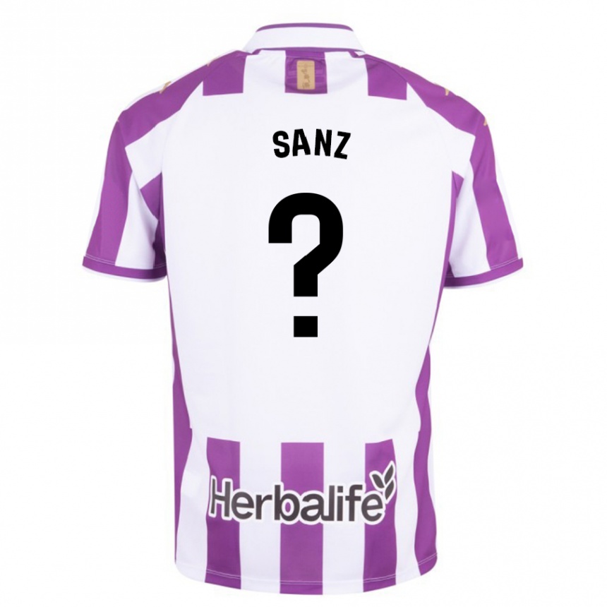 メンズフットボールデビッド・サンツ#0紫ホームシャツ2023/24ジャージーユニフォーム