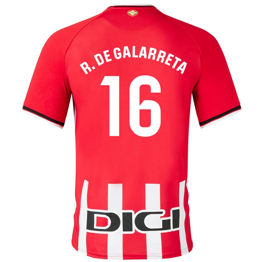 メンズフットボールイニゴ・ルイス・デ・ガラレタ#16赤ホームシャツ2023/24ジャージーユニフォーム