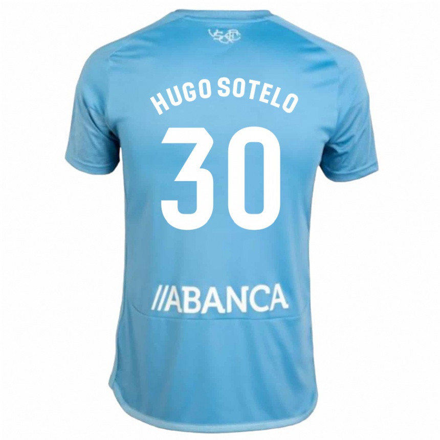 メンズフットボールウーゴ・ソテロ#30青ホームシャツ2023/24ジャージーユニフォーム