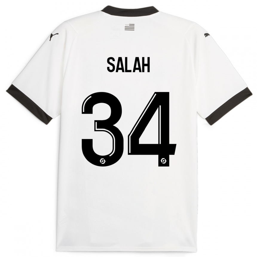 メンズフットボールイブライム・サラー#34白アウェイシャツ2023/24ジャージーユニフォーム