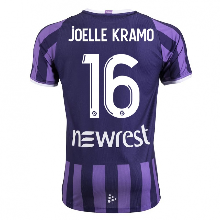 メンズフットボールマリー・ジョエル・クラモ#16紫アウェイシャツ2023/24ジャージーユニフォーム