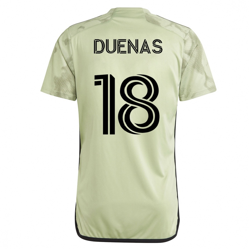 メンズフットボールエリック・ドゥエニャス#18緑アウェイシャツ2023/24ジャージーユニフォーム