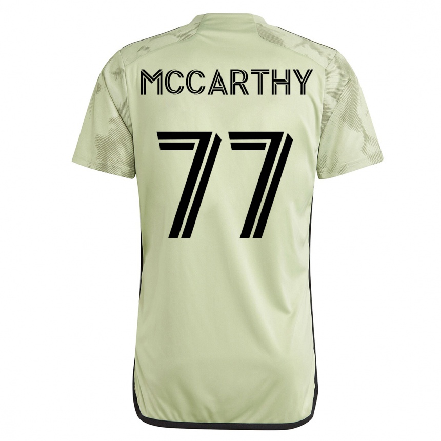 メンズフットボールジョン・マッカーシー#77緑アウェイシャツ2023/24ジャージーユニフォーム