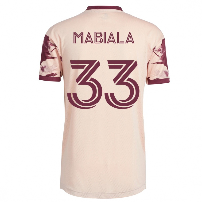 メンズフットボールラリ･マビアラ#33オフホワイトアウェイシャツ2023/24ジャージーユニフォーム
