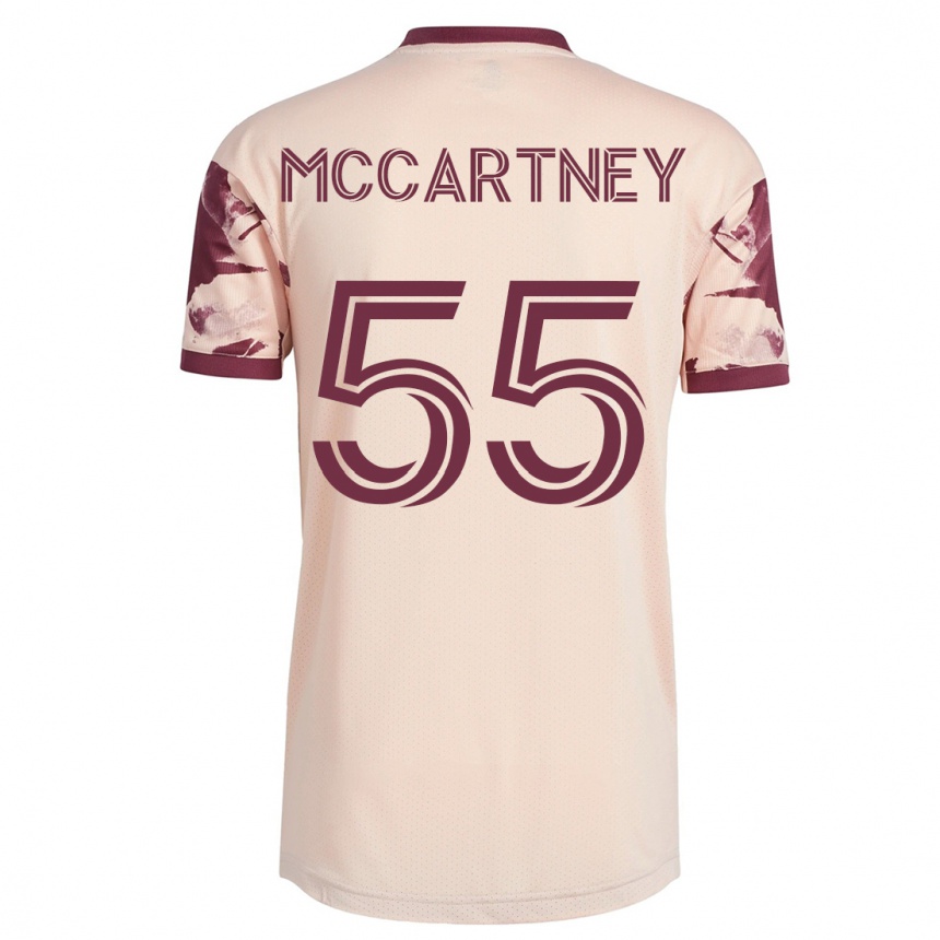 メンズフットボールドーソン・マッカートニー#55オフホワイトアウェイシャツ2023/24ジャージーユニフォーム