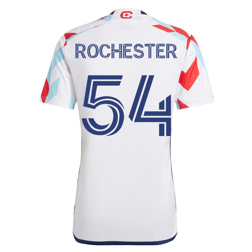 メンズフットボールラマンス・ロチェスター#54白青アウェイシャツ2023/24ジャージーユニフォーム