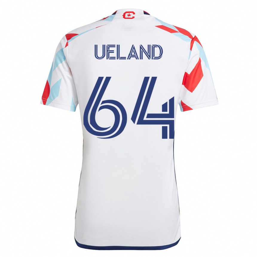 メンズフットボールアンドレアス・ウエランド#64白青アウェイシャツ2023/24ジャージーユニフォーム