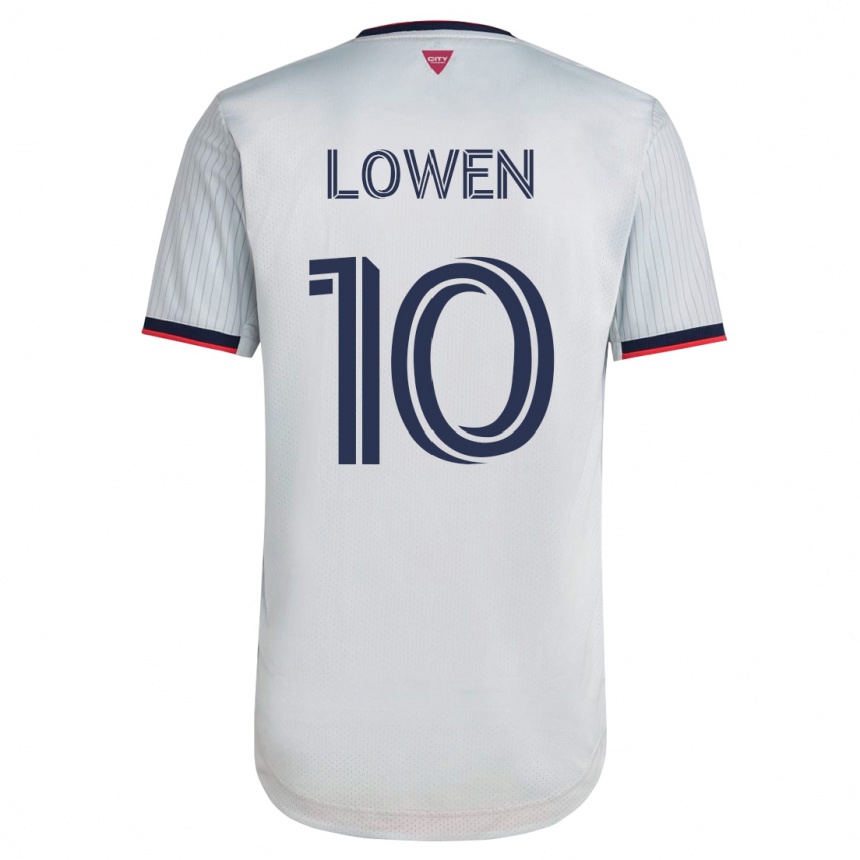 メンズフットボールエドゥアルト・レーヴェン#10白アウェイシャツ2023/24ジャージーユニフォーム