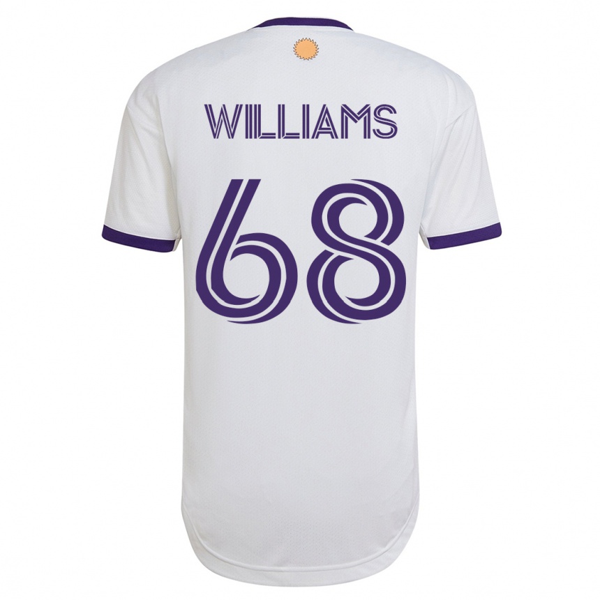 メンズフットボールトーマス・ウィリアムズ#68白アウェイシャツ2023/24ジャージーユニフォーム