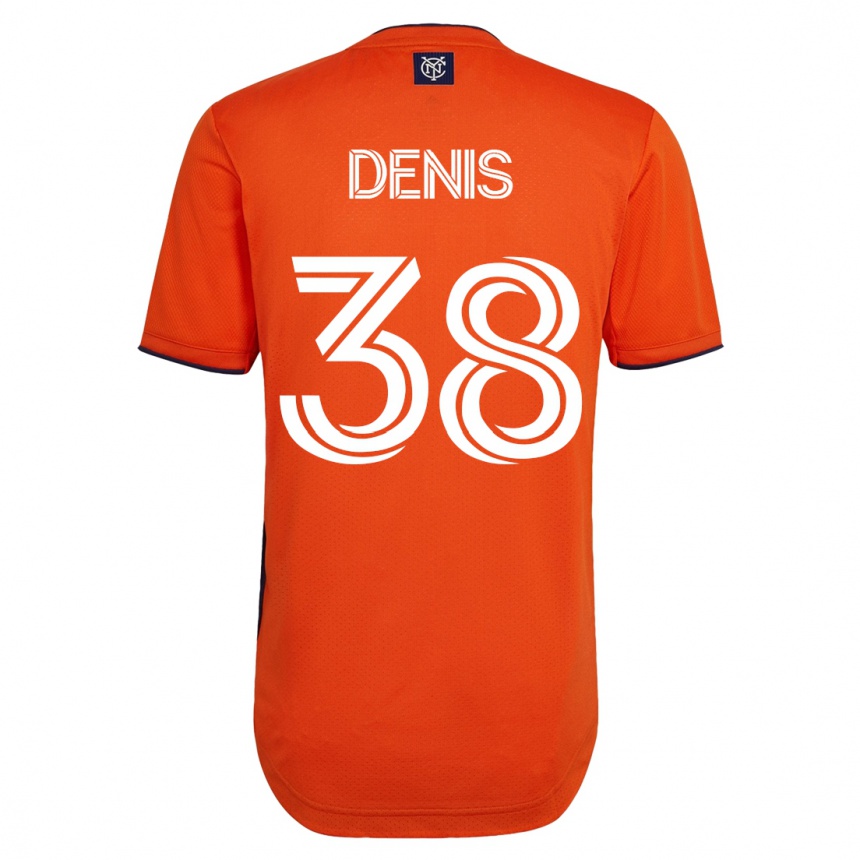 メンズフットボールジョン・デニス#38黒アウェイシャツ2023/24ジャージーユニフォーム