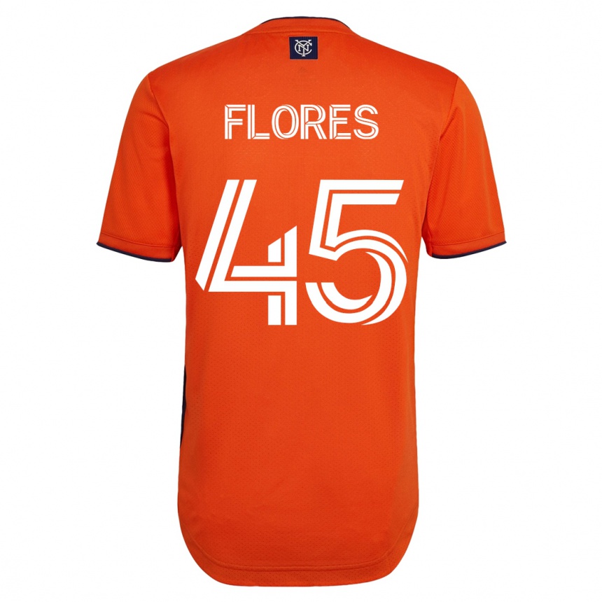 メンズフットボールブライアン・フローレス#45黒アウェイシャツ2023/24ジャージーユニフォーム