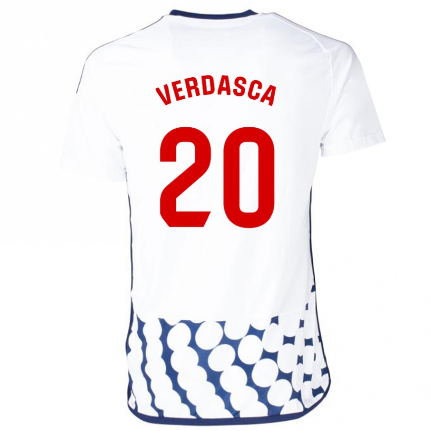 メンズフットボールディオゴ・ベルダスカ#20白アウェイシャツ2023/24ジャージーユニフォーム