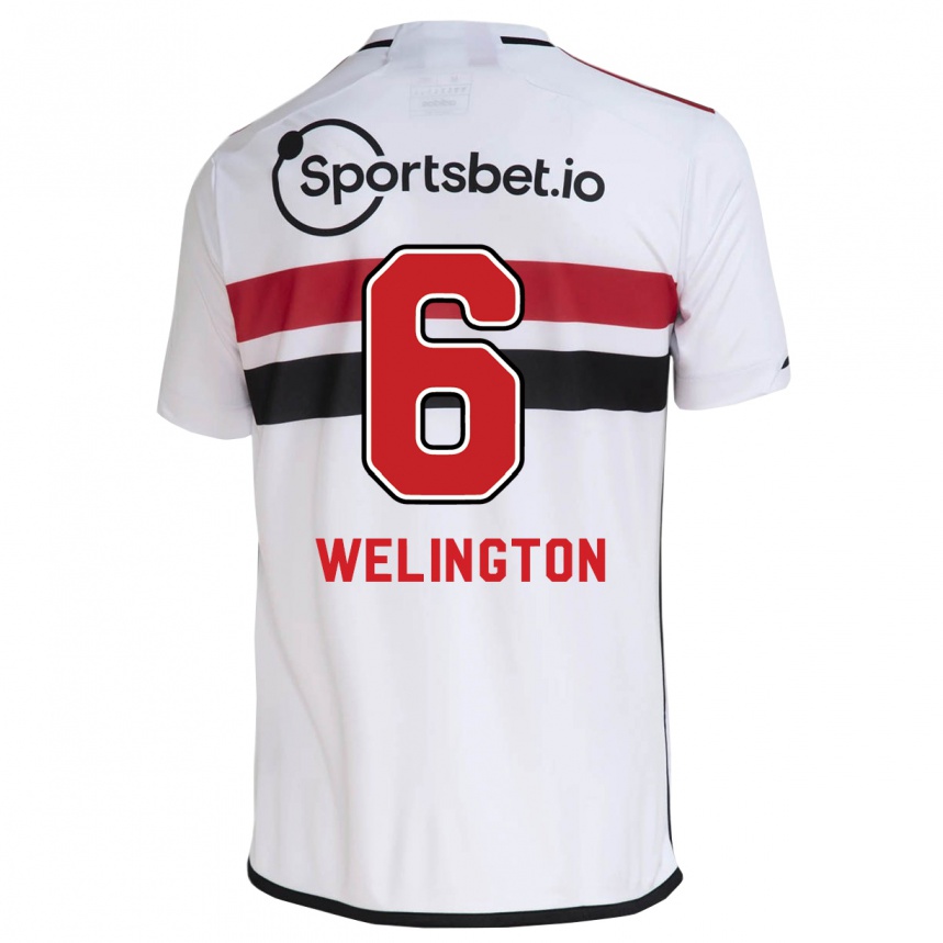 レディースフットボールウェリントン#6白ホームシャツ2023/24ジャージーユニフォーム