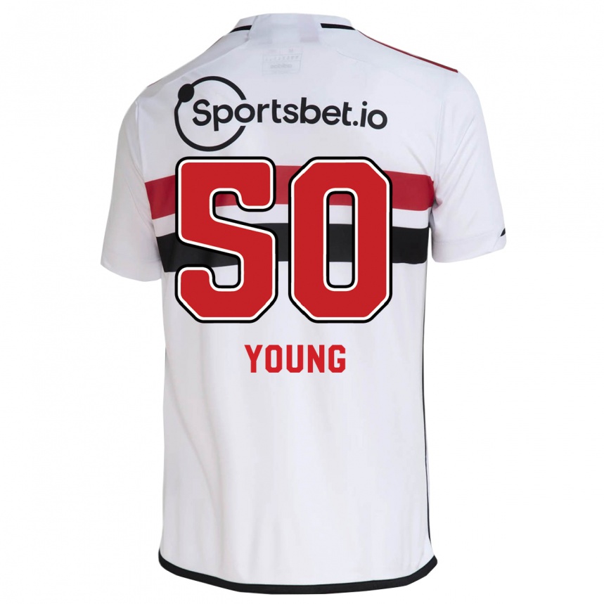 レディースフットボール若い#50白ホームシャツ2023/24ジャージーユニフォーム