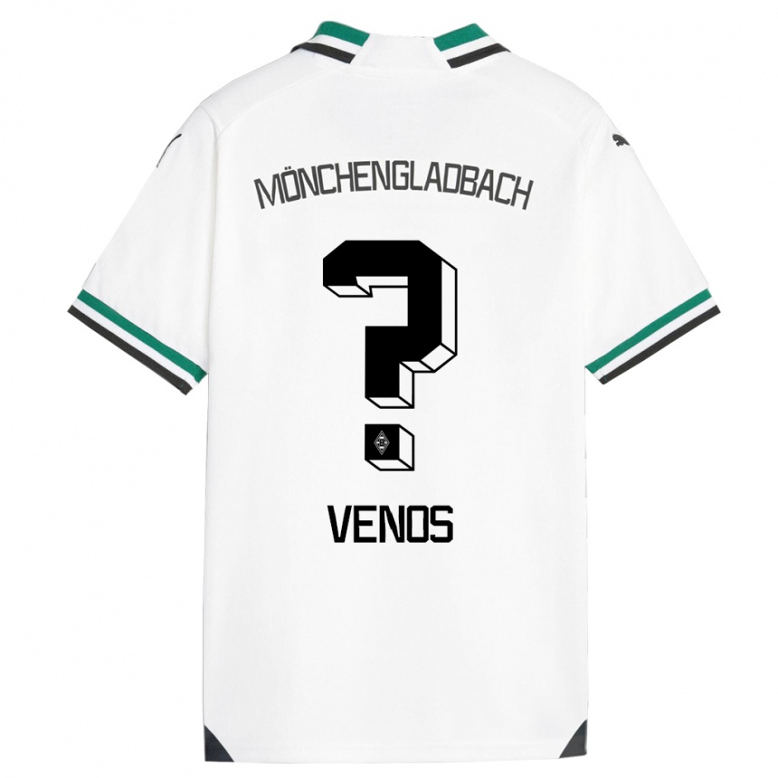 レディースフットボールクリストス・ヴェノス#0ホワイトグリーンホームシャツ2023/24ジャージーユニフォーム