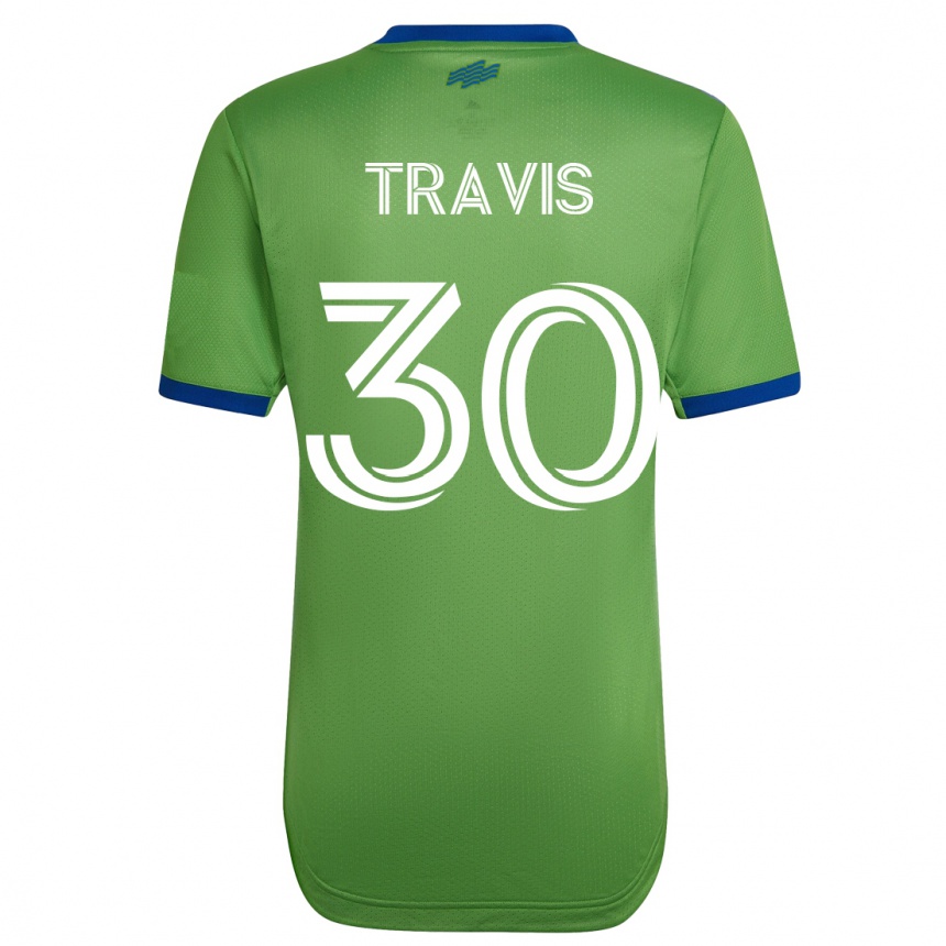 レディースフットボールライリー・トラビス#30緑ホームシャツ2023/24ジャージーユニフォーム