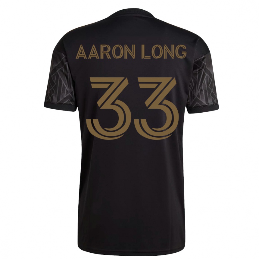 レディースフットボールアーロン・ロング #33黒ホームシャツ2023/24ジャージーユニフォーム