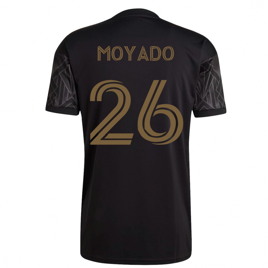 レディースフットボールブライアン・モヤド#26黒ホームシャツ2023/24ジャージーユニフォーム