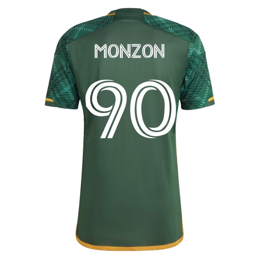 レディースフットボールフロリアン・モンソン#90緑ホームシャツ2023/24ジャージーユニフォーム