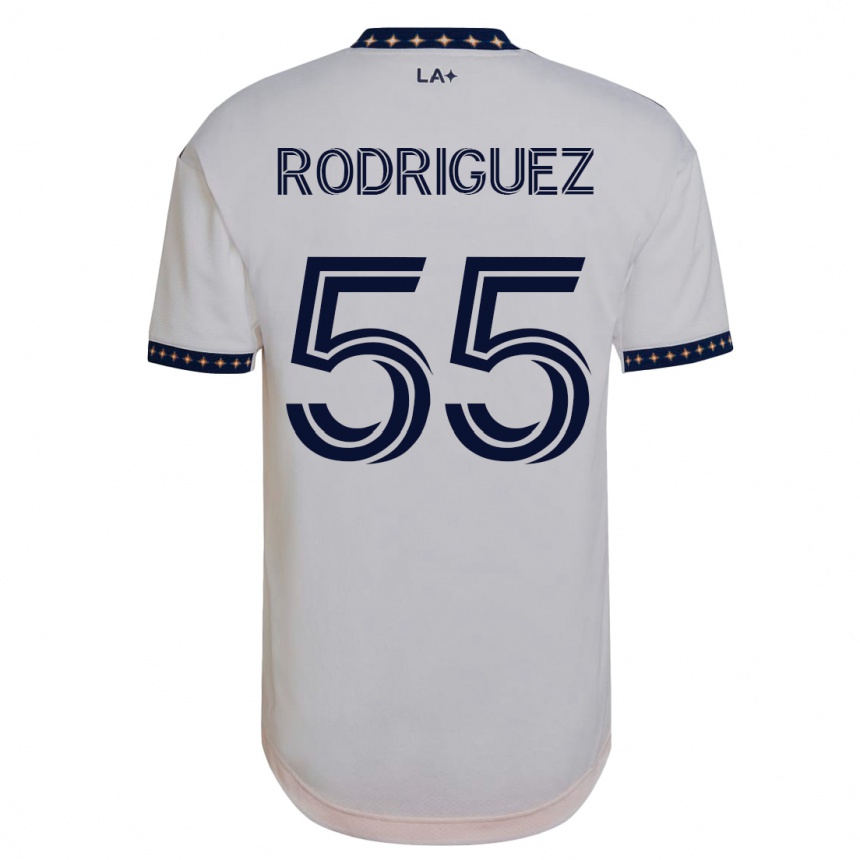 レディースフットボールディエゴ・ロドリゲス#55白ホームシャツ2023/24ジャージーユニフォーム