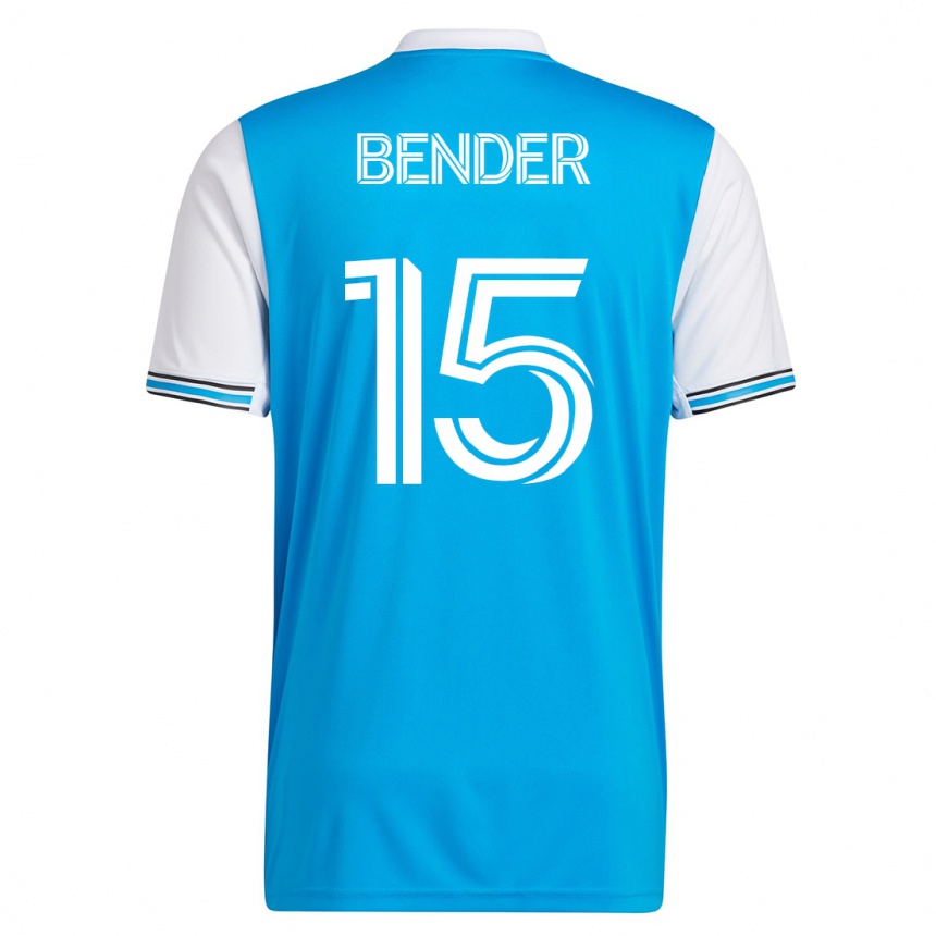 レディースフットボールベン・ベンダー#15青ホームシャツ2023/24ジャージーユニフォーム