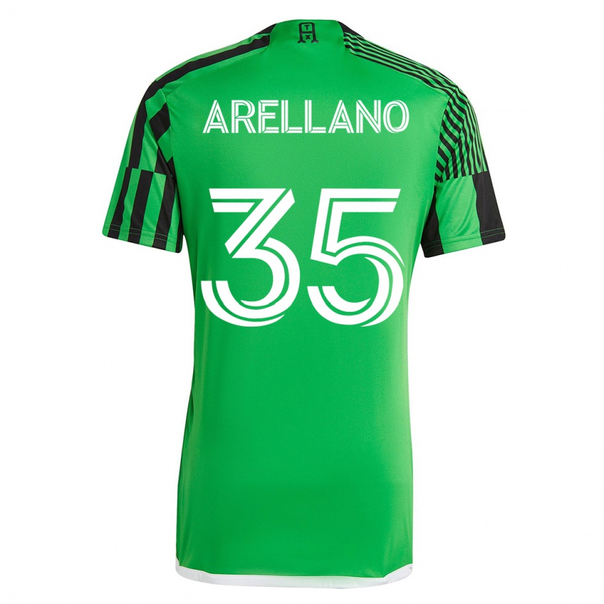レディースフットボールブライアン・アレラーノ#35グリーンブラックホームシャツ2023/24ジャージーユニフォーム