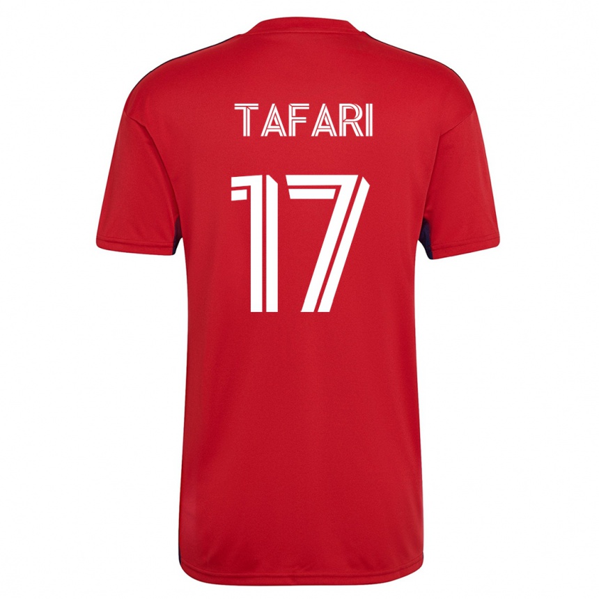 レディースフットボールンコシ・タファリ#17赤ホームシャツ2023/24ジャージーユニフォーム