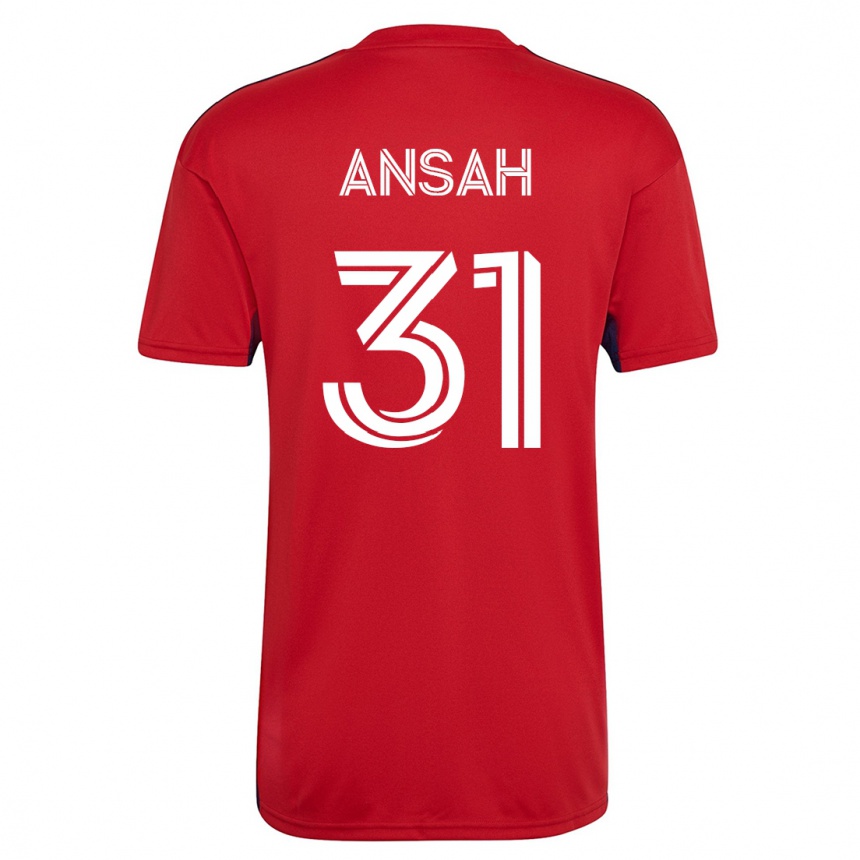 レディースフットボールユージーン・アンサ#31赤ホームシャツ2023/24ジャージーユニフォーム