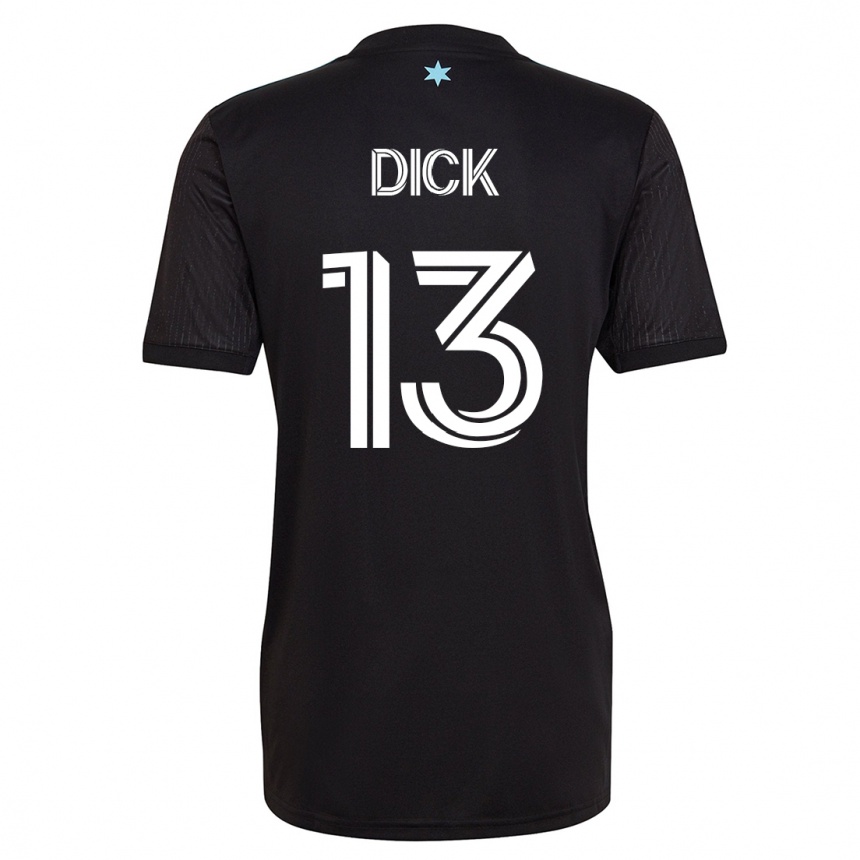 レディースフットボールエリック・ディック#13黒ホームシャツ2023/24ジャージーユニフォーム