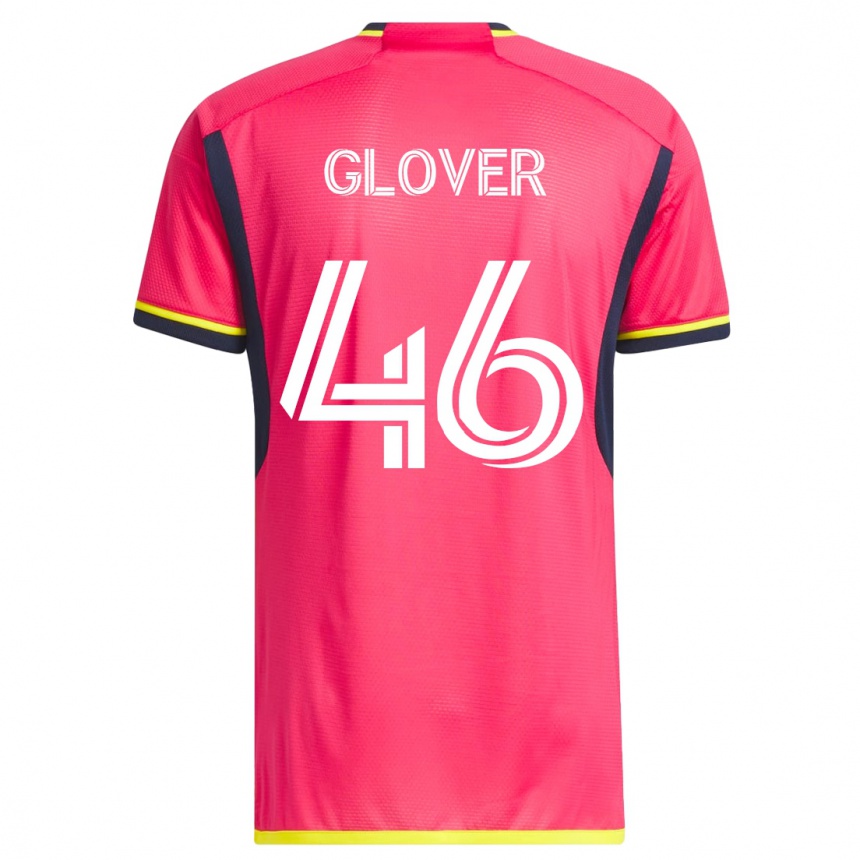 レディースフットボールケーデン・グローバー#46ピンクホームシャツ2023/24ジャージーユニフォーム