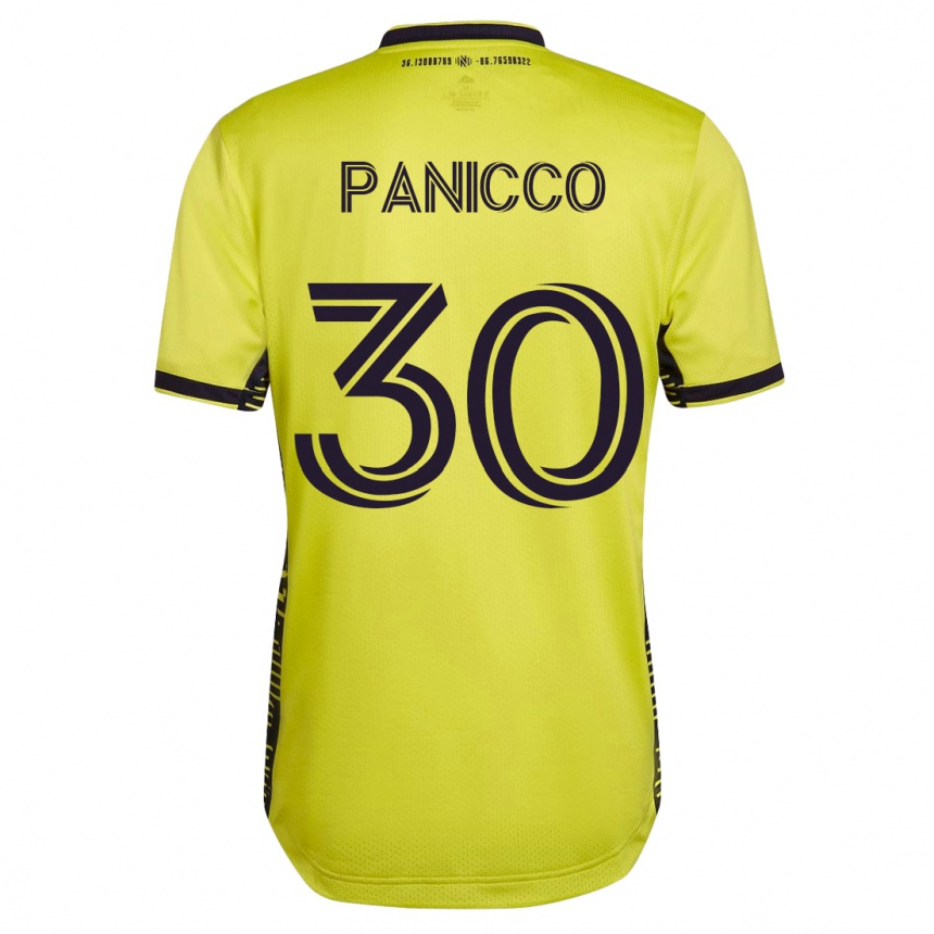 レディースフットボールエリオット・パニッコ#30イエローホームシャツ2023/24ジャージーユニフォーム
