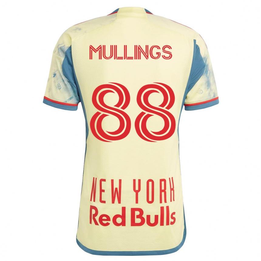 レディースフットボールオボンテ・マリングス#88イエローホームシャツ2023/24ジャージーユニフォーム