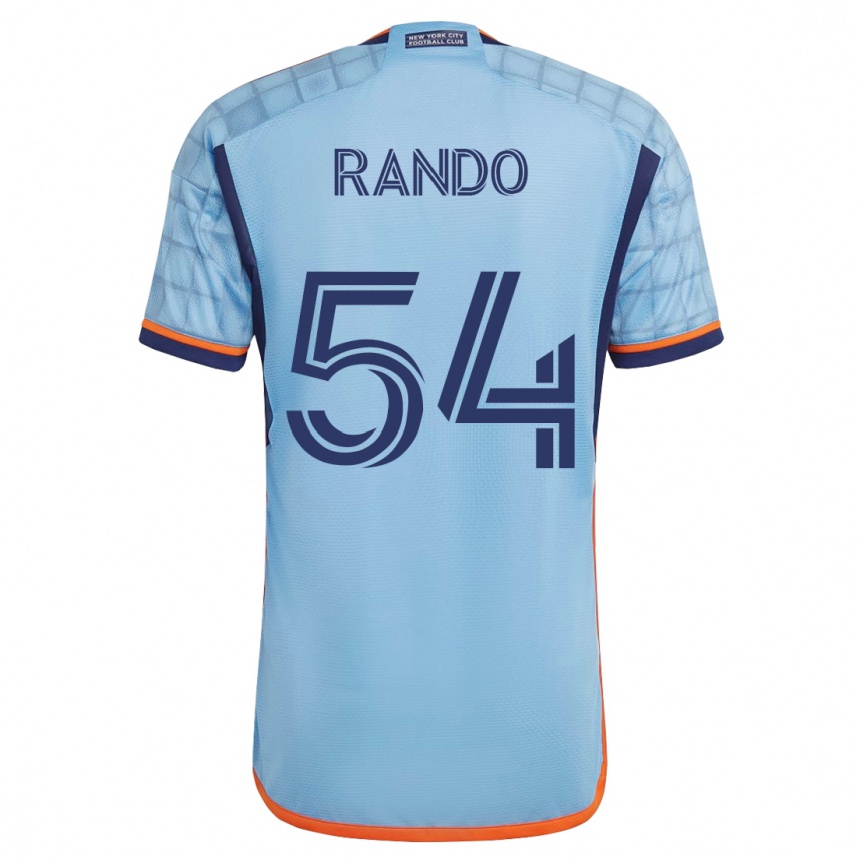 レディースフットボールアレックス・ランド#54青ホームシャツ2023/24ジャージーユニフォーム