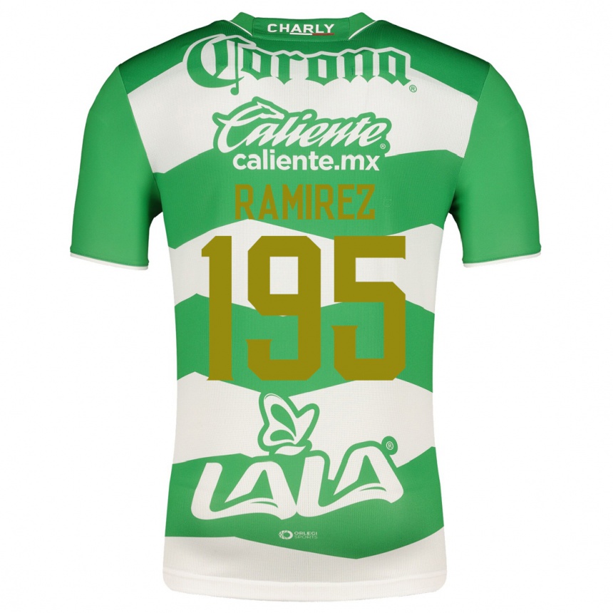 レディースフットボールヘスス・ラミレス#195緑ホームシャツ2023/24ジャージーユニフォーム