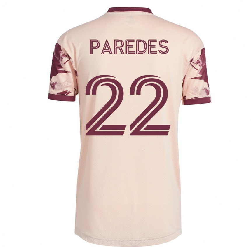 レディースフットボールクリスチャン・パレデス#22オフホワイトアウェイシャツ2023/24ジャージーユニフォーム