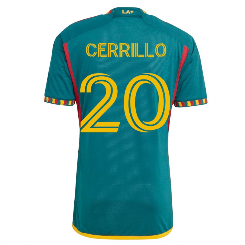レディースフットボールエドウィン・セリージョ#20緑アウェイシャツ2023/24ジャージーユニフォーム