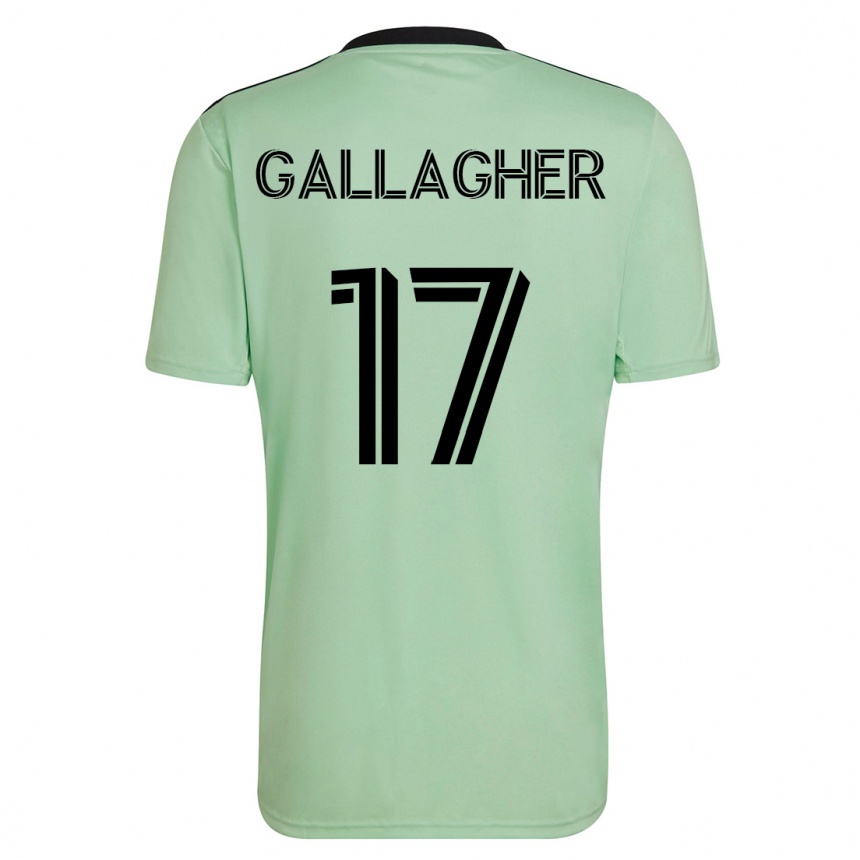 レディースフットボールジョン・ギャラガー #17ライトグリーンアウェイシャツ2023/24ジャージーユニフォーム